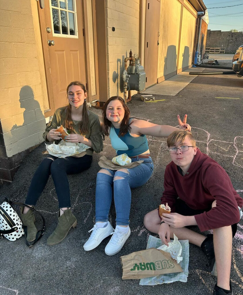 Students at Ground Zero Whitko
