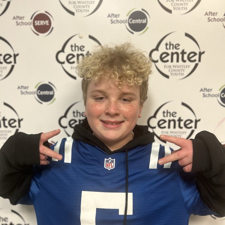 A student at The Center for Whitley County Youth